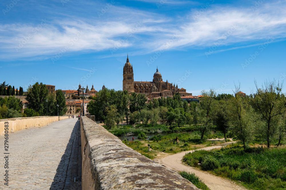 Salamanca as seen from its old bridge