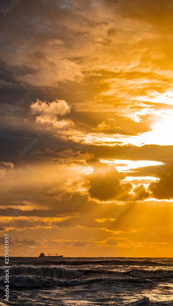 Obraz premium Ship at Sea