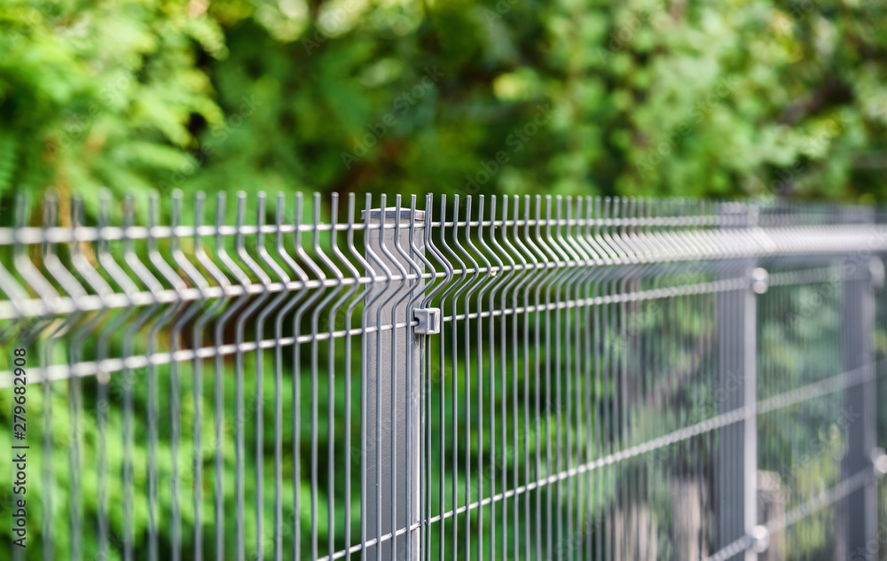 grating wire industrial fence panels, pvc metal fence panel foto de Stock |  Adobe Stock