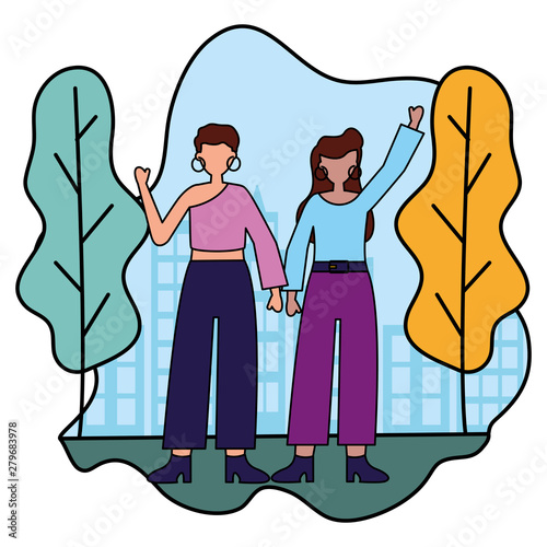 celebrating women in the city park
