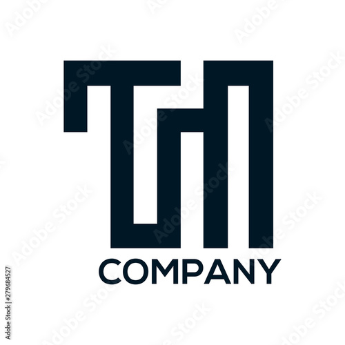 TM logo template, TM letter, flat design. vector