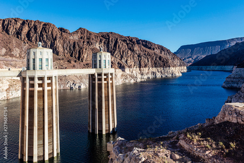The Hoover Dam on the Arizona Nevada state border