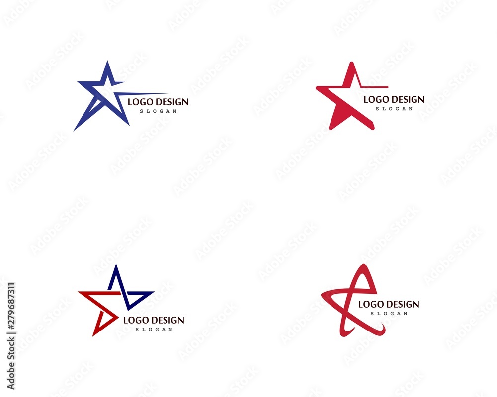 Star Logo Template vector icon illustration design Star Logo Template vector icon illustration design