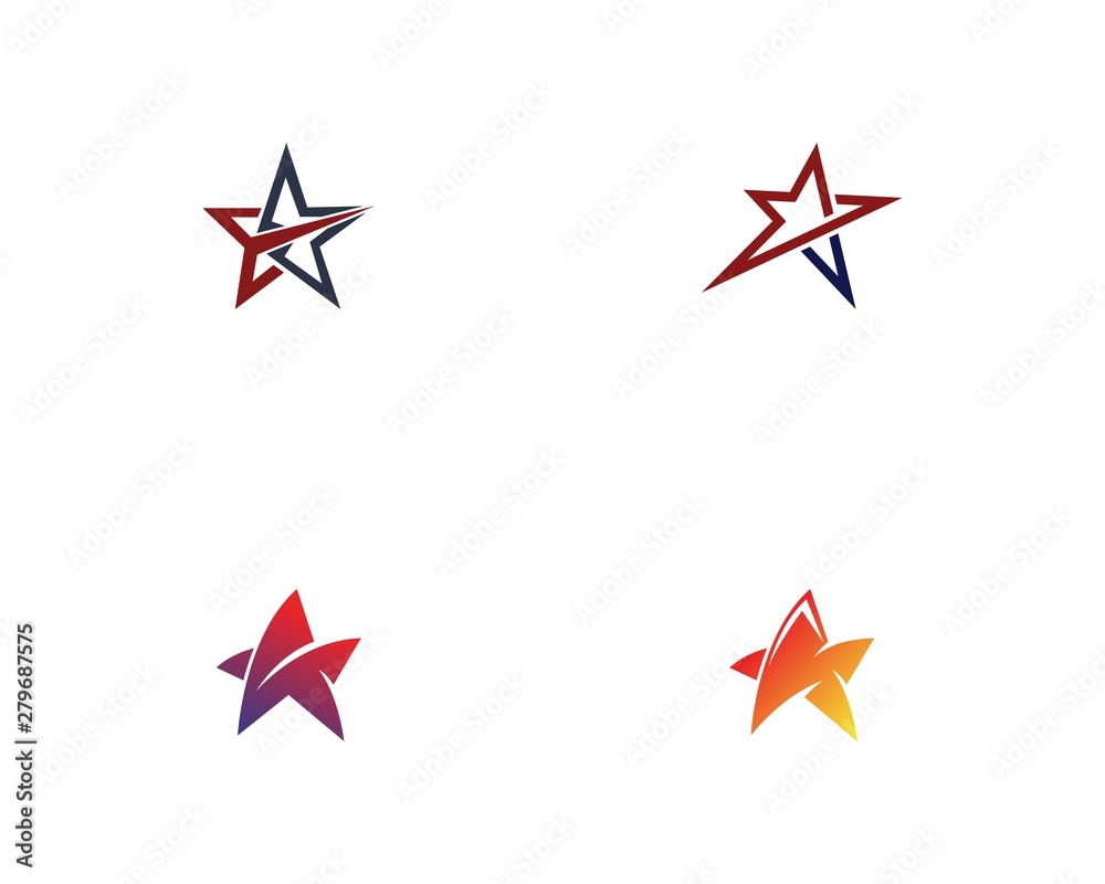 Star Logo Template vector icon illustration design Star Logo Template vector icon illustration design