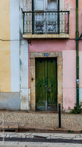 Colorful doowary and balcony, Lisbon © nigelfrench