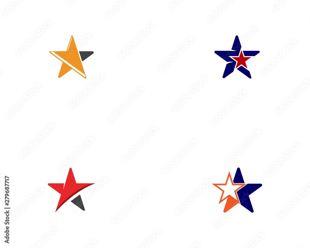 Star Logo Template vector icon illustration design Star Logo Template vector icon illustration design