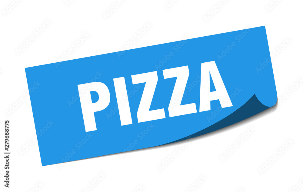 pizza sticker. pizza square isolated sign. pizza pizza sticker. pizza square isolated sign. pizza