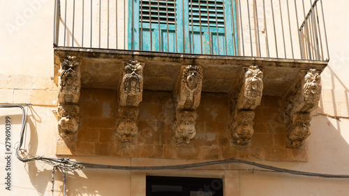 Fototapeta Naklejka Na Ścianę i Meble -  Noto, Sycylia, Włochy, schody, katedra, 