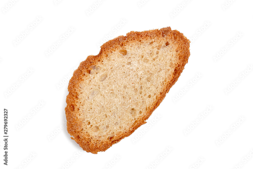 Crust of bread isolated on white background Crust of bread isolated on white background
