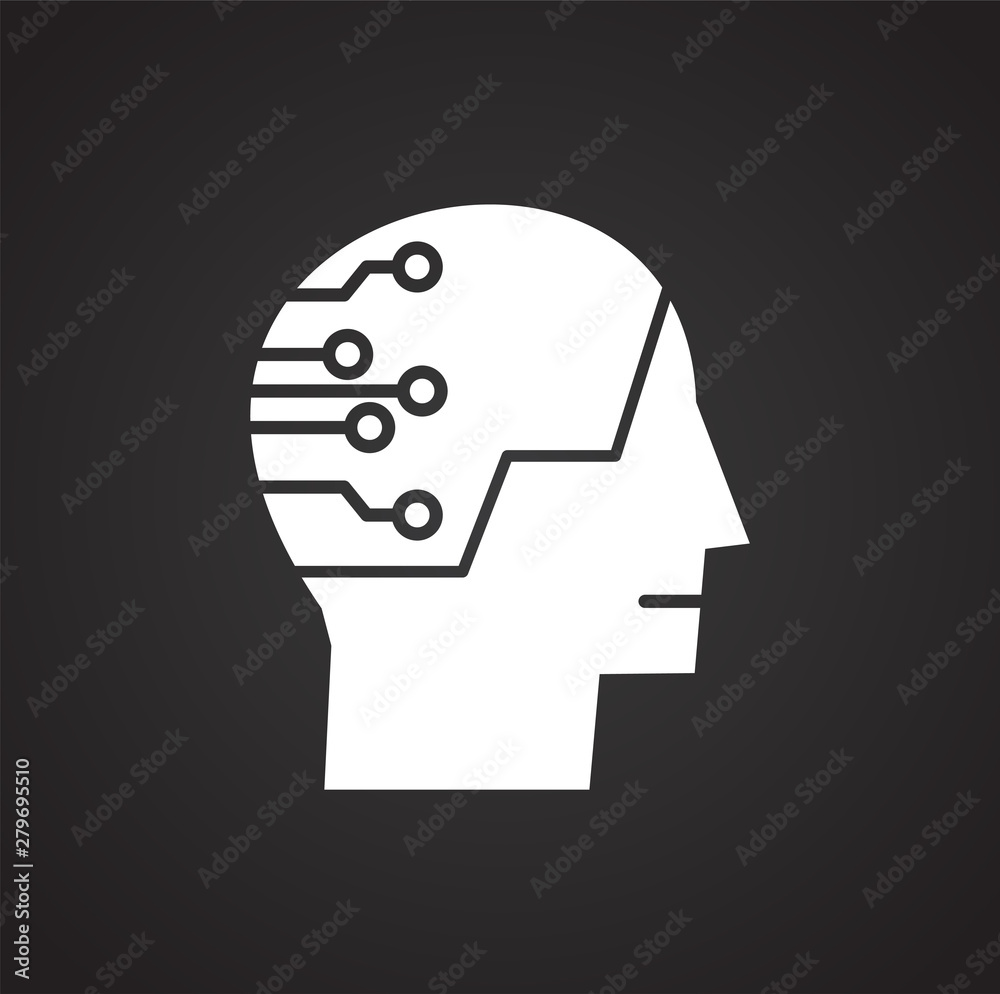 Artificial Intelligence Ai related icon on background for graphic and web design. Simple illustration. Internet concept symbol for website button or mobile app. Artificial Intelligence Ai related icon on background for graphic and web design. Simple illustration. Internet concept symbol for website button or mobile app.