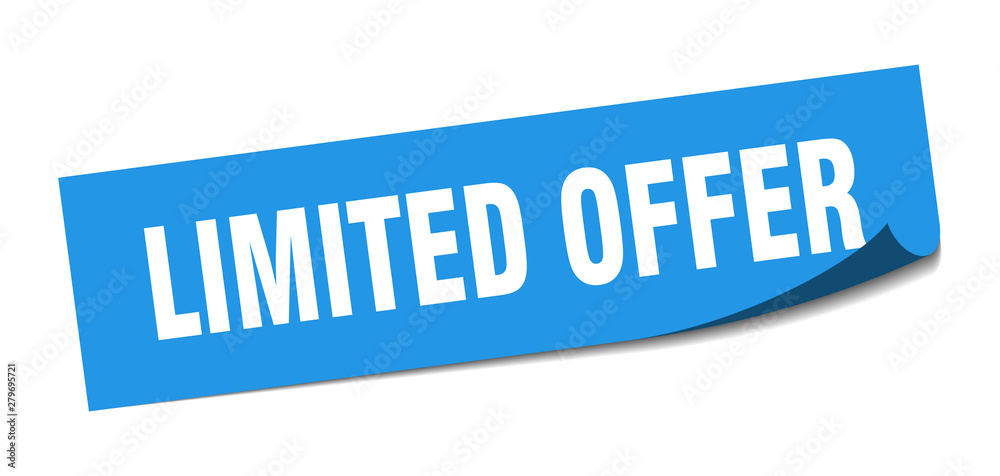 limited offer sticker. limited offer square isolated sign. limited offer