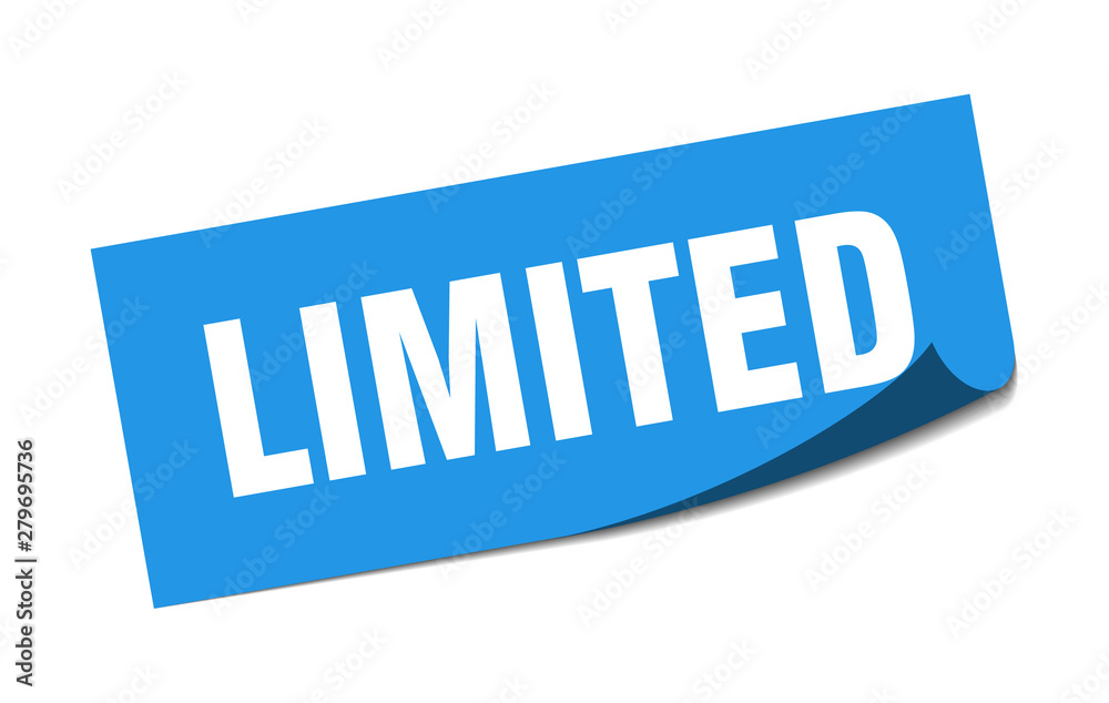 limited sticker. limited square isolated sign. limited limited sticker. limited square isolated sign. limited