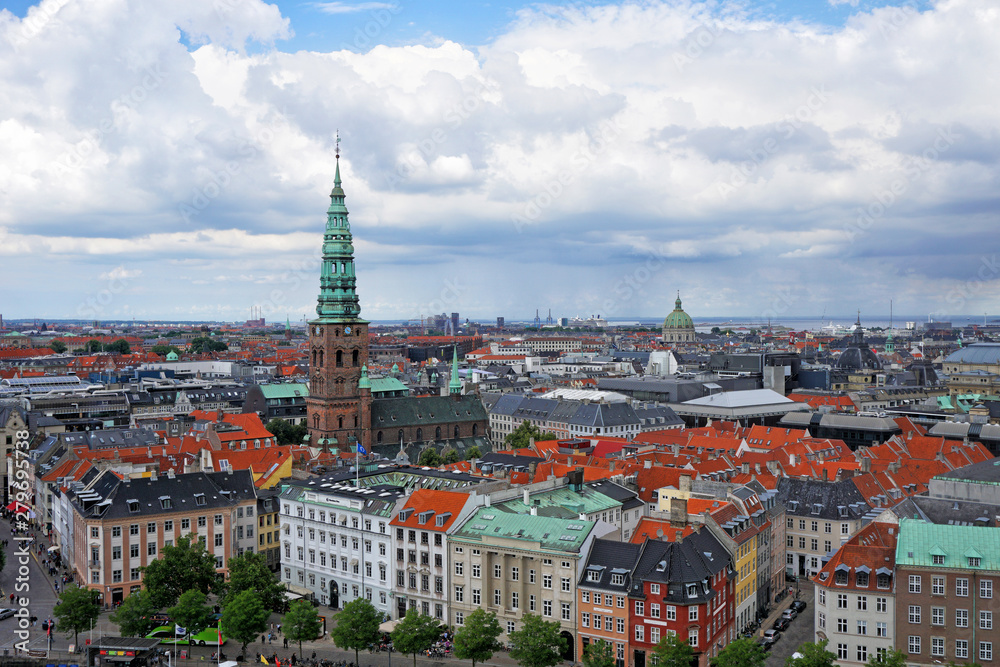 Panoramic view of Copehnagen