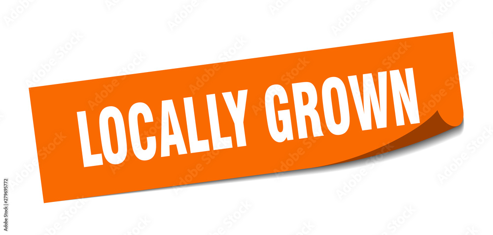 locally grown sticker. locally grown square isolated sign. locally grown locally grown sticker. locally grown square isolated sign. locally grown