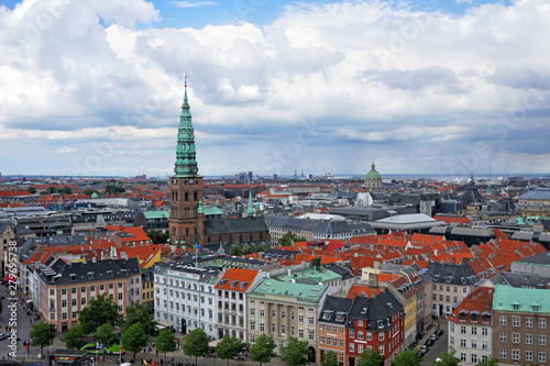 Panoramic view of Copehnagen photo