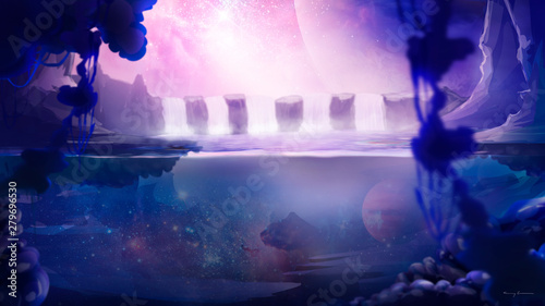 Paisaje Fantasía Purpura