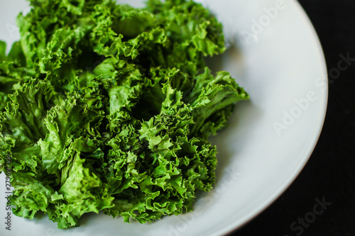 Healthy salad  leaves mix salad  juicy snack . food background - Image