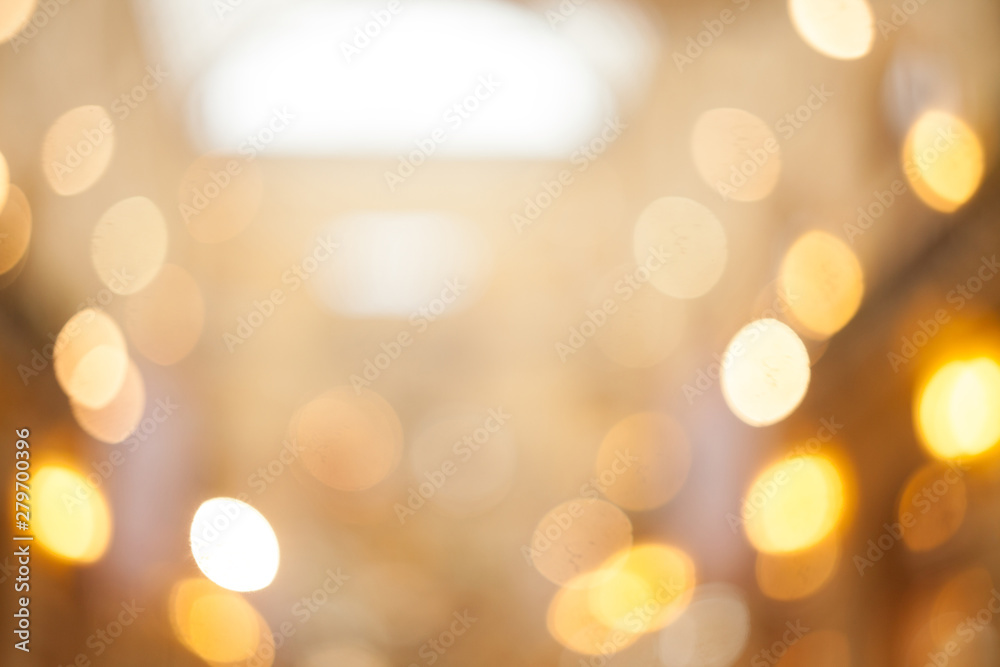 Fototapeta premium beautiful abstract blurred background of glowing lanterns