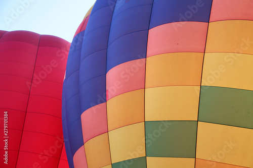 two hot air balloons in Vilnius, Lithuania