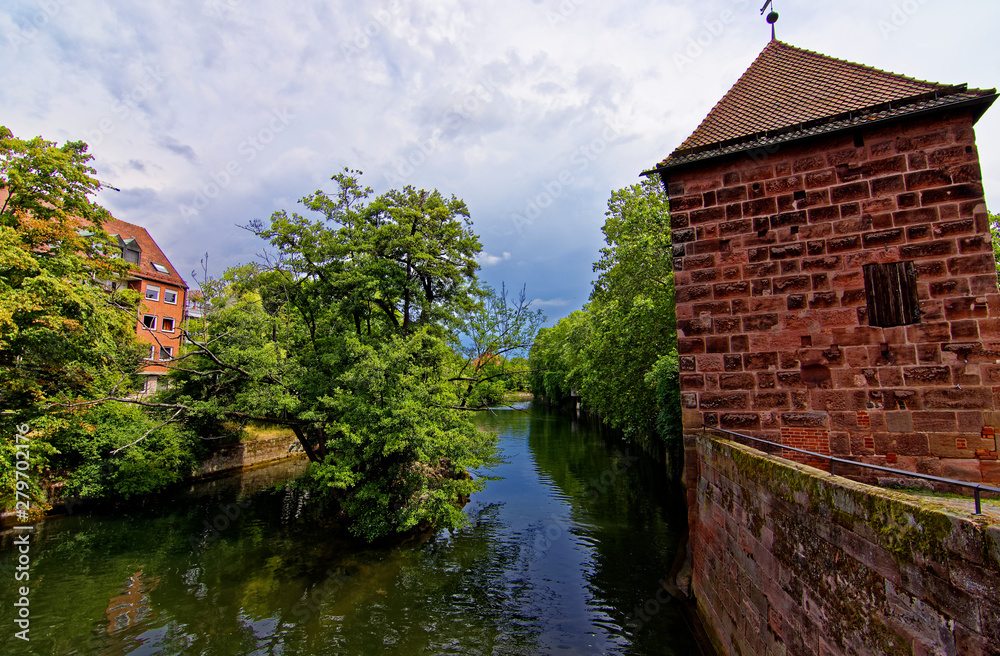beautiful architecture of the old town of Nuremberg. Sunny day in Nuremberg. the ancient beauty of the city of Nuremberg is fascinating beautiful architecture of the old town of Nuremberg. Sunny day in Nuremberg. the ancient beauty of the city of Nuremberg is fascinating