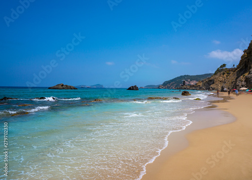 Ibiza beach Aigua blanca in Santa Eulalia photo