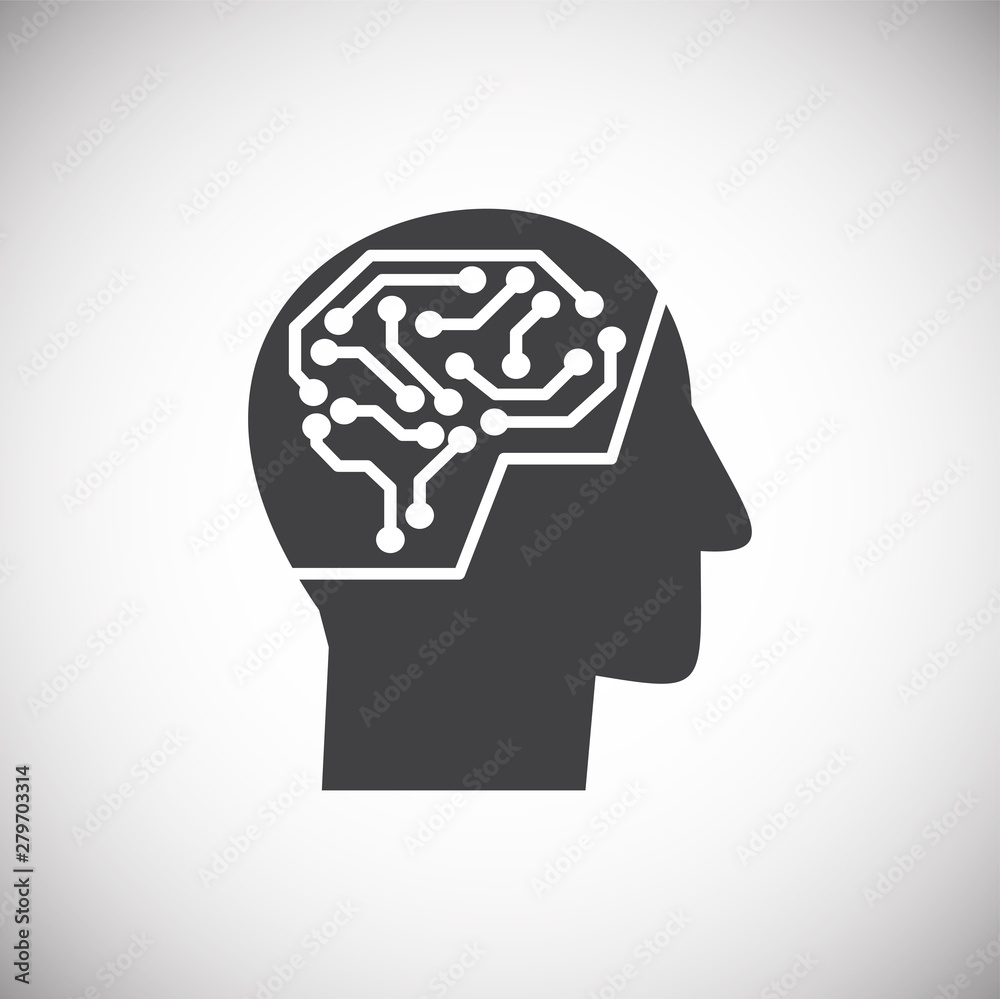 Artificial Intelligence Ai related icon on background for graphic and web design. Simple illustration. Internet concept symbol for website button or mobile app. Artificial Intelligence Ai related icon on background for graphic and web design. Simple illustration. Internet concept symbol for website button or mobile app.