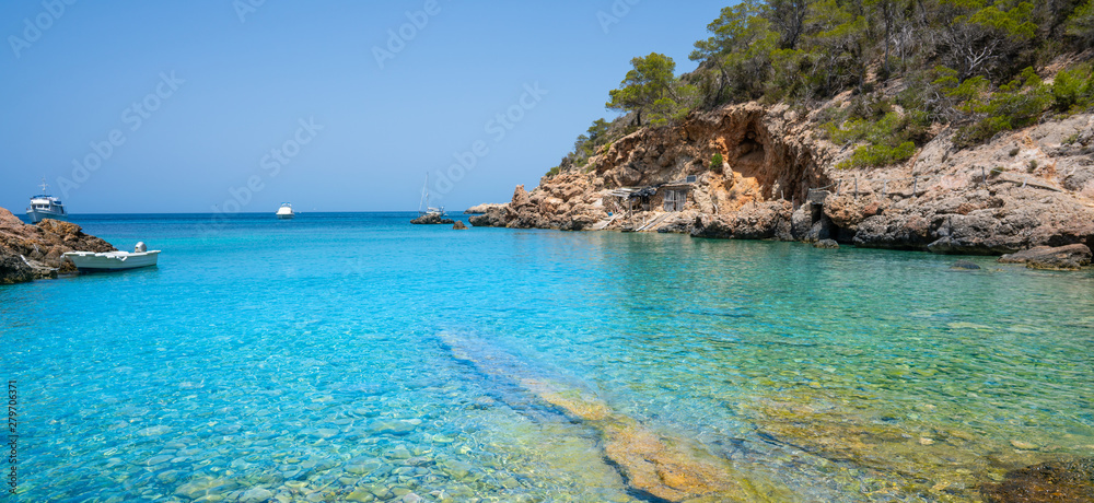 Cala Xuclar of Ibiza in Sant Joan Balearics Cala Xuclar of Ibiza in Sant Joan Balearics