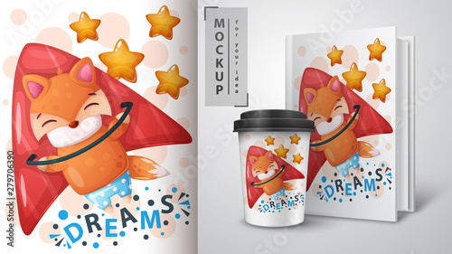 Fly fox - mockup for your idea