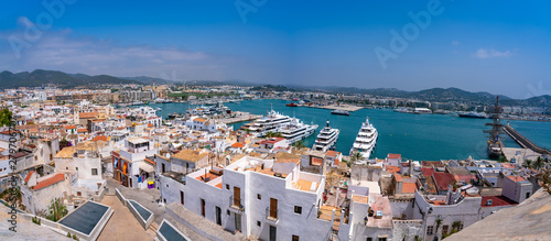 Ibiza Eivissa skyline from Dalt Vila in Balearics photo