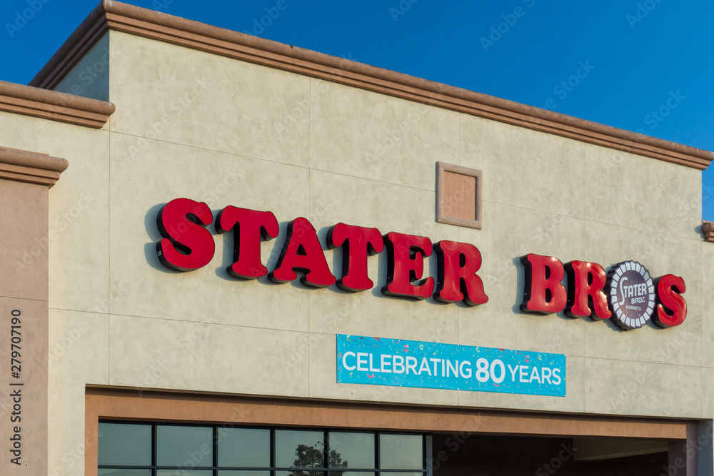 Stater Bros Grocery Store Exterior and Logo Stock Photo Adobe Stock