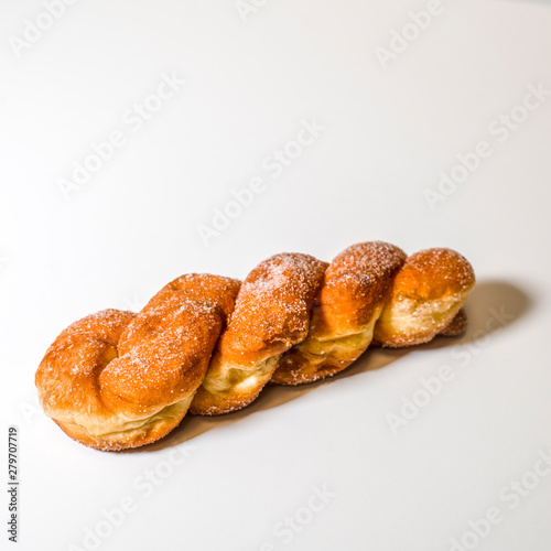 Twist donut on a white background