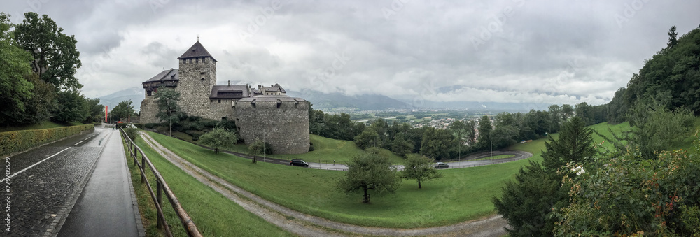 Panorma von Vaduz, Liechtenstein