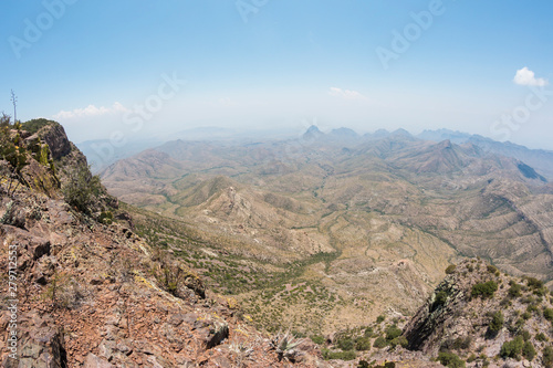 Landscape view of Big Bend National Park as seen from the top of the Chisos Basin (Texas). © Patrick