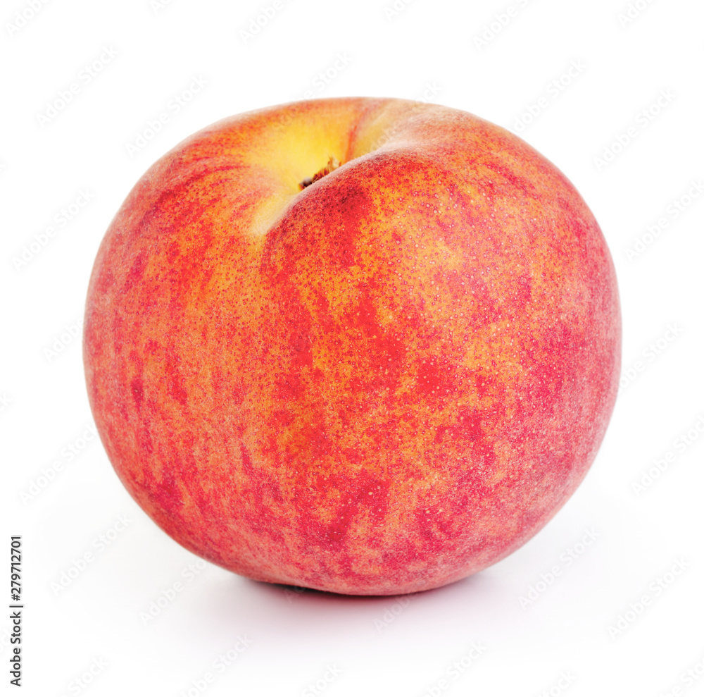 fresh ripe peach isolated on white background fresh ripe peach isolated on white background