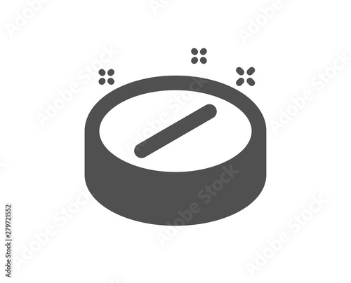 Medicine drugs sign. Medical tablet icon. Pharmacy medication symbol. Classic flat style. Simple medical tablet icon. Vector