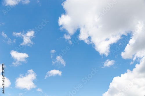 Blue sky background. Beautiful sky with white clouds