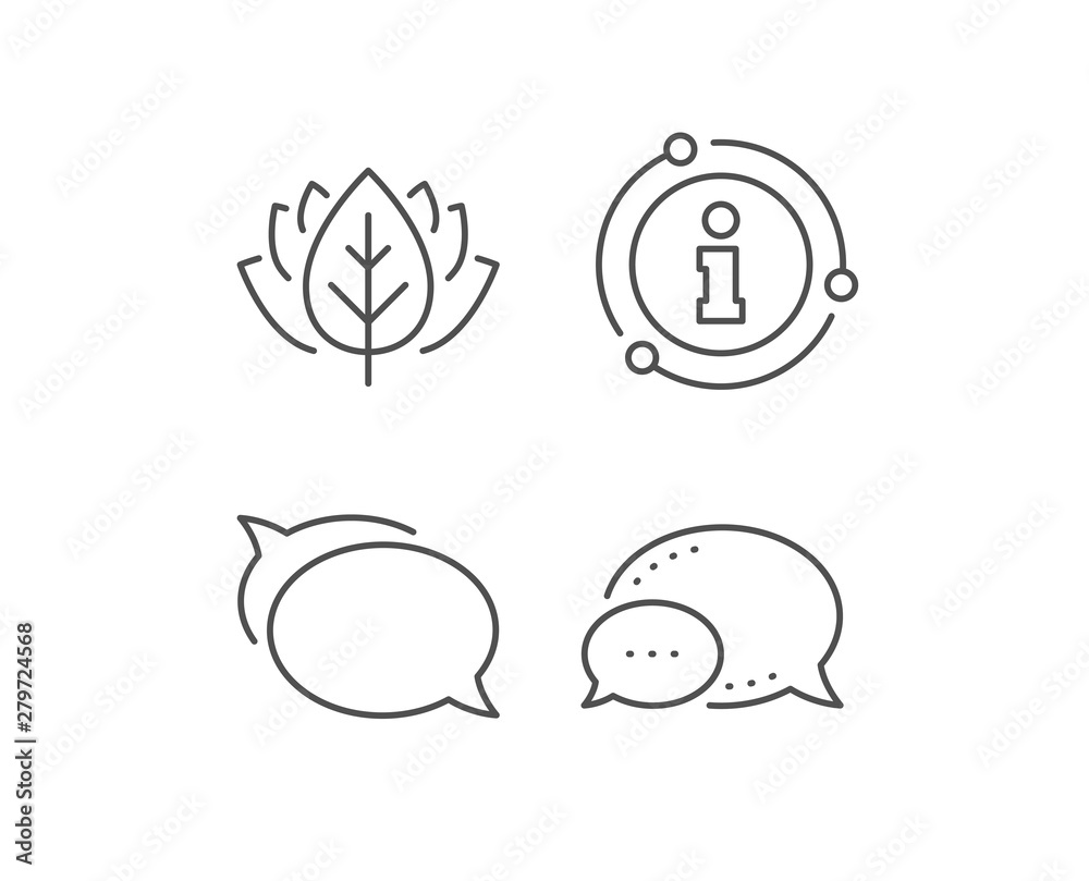 Talk bubble line icon. Chat bubble, info sign elements. Speech bubble sign. Chat message symbol. Linear talk bubble outline icon. Information bubble. Vector Talk bubble line icon. Chat bubble, info sign elements. Speech bubble sign. Chat message symbol. Linear talk bubble outline icon. Information bubble. Vector