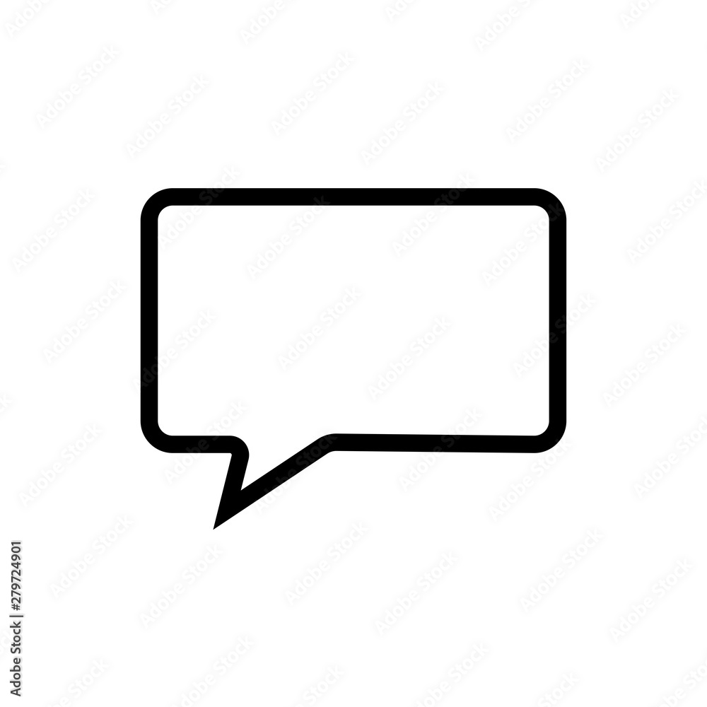 Speech Bubbles vector icon on a white background