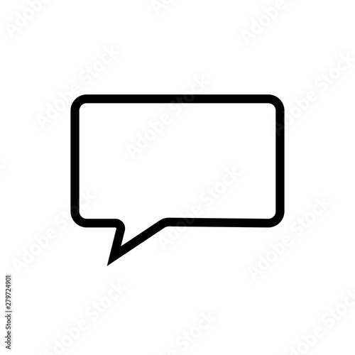 Speech Bubbles vector icon on a white background