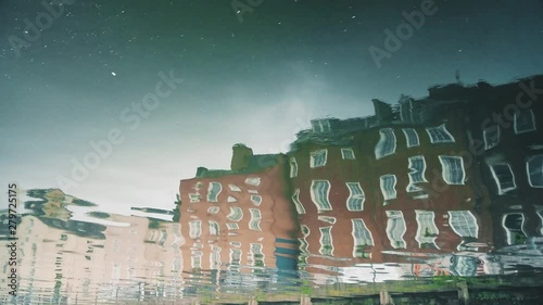 Reflection of buildings on River Lee, Cork, Ireland