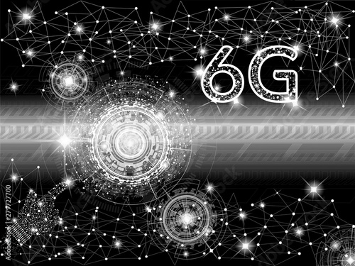 6g network connection, technology background