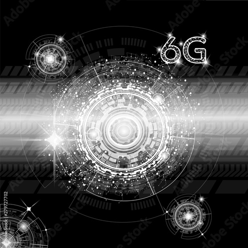 6g network connection, technology background