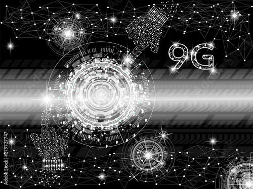 9g network connection, technology background