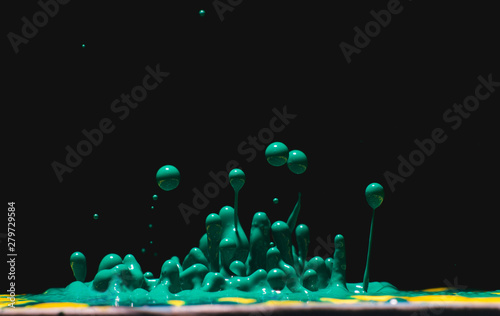 First ever high quality cymatics stock photo grunge texture photography, with dark background design. Low shutter speed to capture cool vibrant beat of liquid splash or unsplash with the great result.