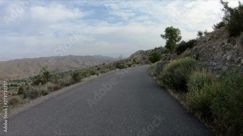 Secondary road next to Santa Fe de Mondujar, Almeria, Andalusia, Spain photo