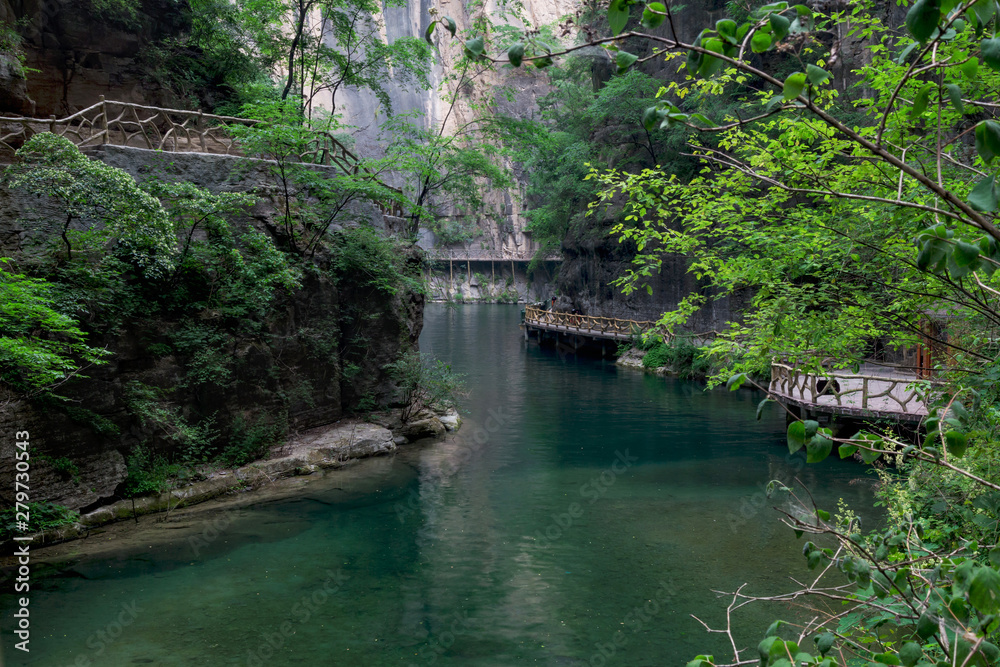 Taihang mountain grand canyon natural scenery Taihang mountain grand canyon natural scenery