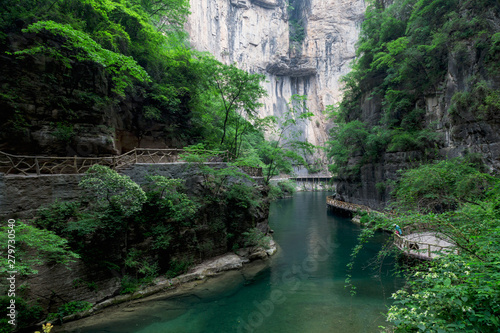Taihang mountain grand canyon natural scenery photo