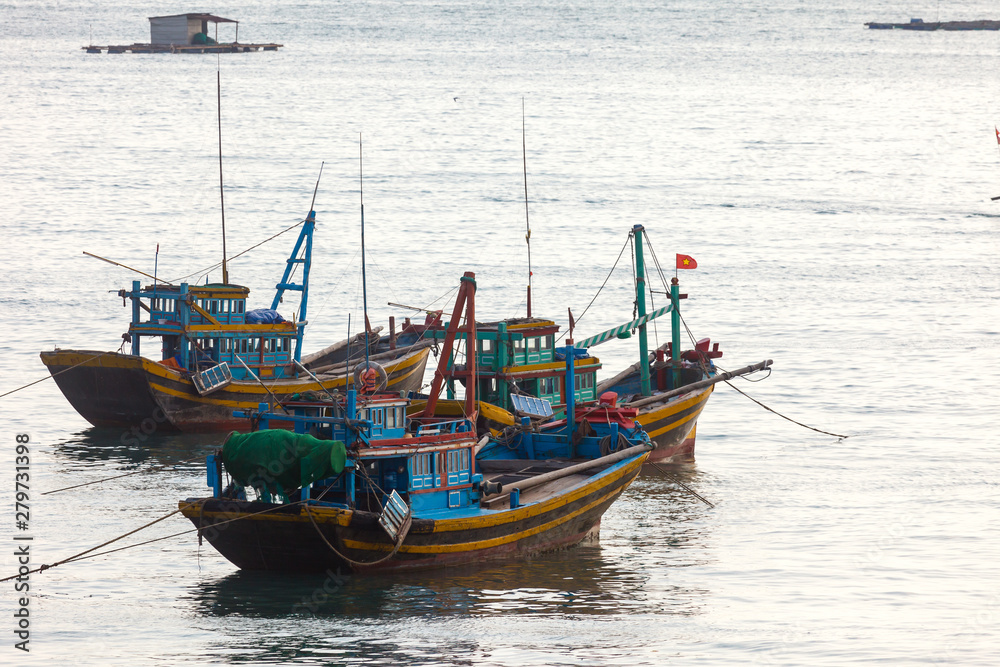 Traditional Fishing Vietnamese Boats