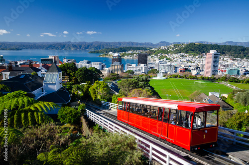 Cable car, Wellington, New Zealand photo
