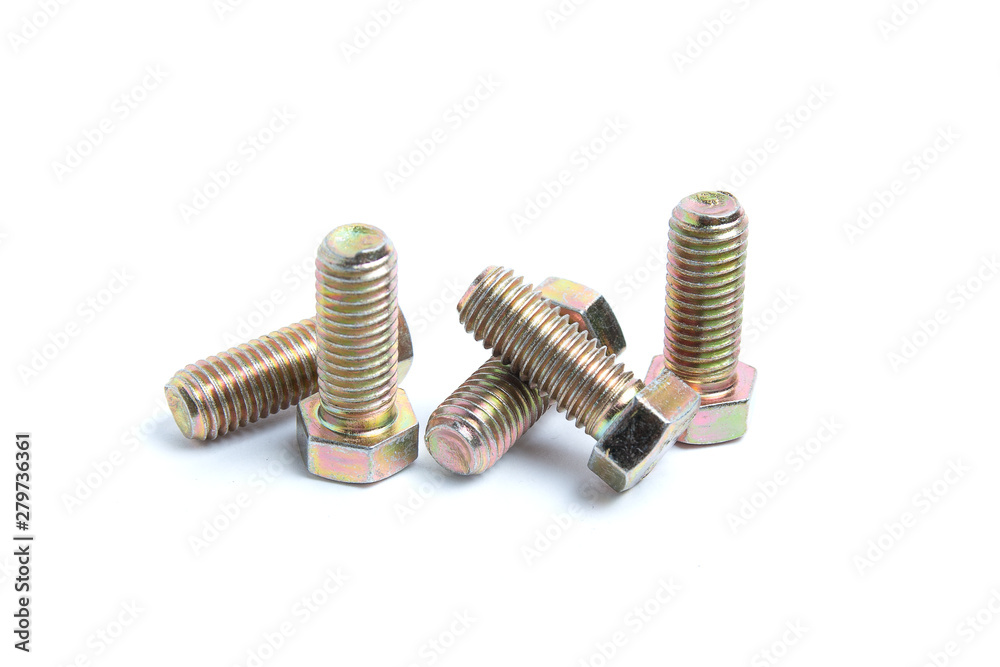 galvanized bolt bolt on white background galvanized bolt bolt on white background